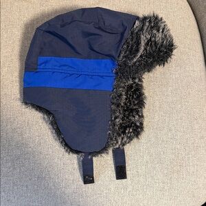 Baby Navy and Blue Trapper Hat